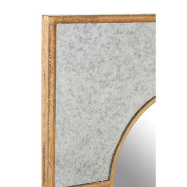 Gold Finish Art Deco Wall Mirror | Zariah