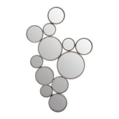 Silver Multi Circles Wall Mirror | Persephone