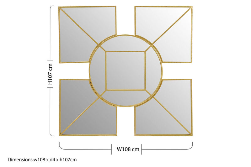 Gold Foil Wall Mirror | Yaxi