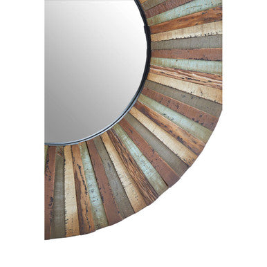 Wooden Round Wall Mirror | Eternal