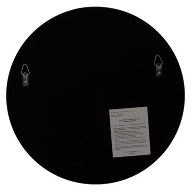 Small Round Wall Mirror with Silver Frame | Athena