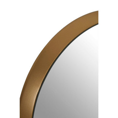 Medium Round Wall Mirror with Gold Frame | Athena