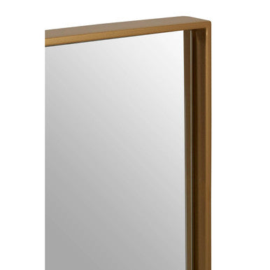 Medium Square Gold Finish Wall Mirror | Ando
