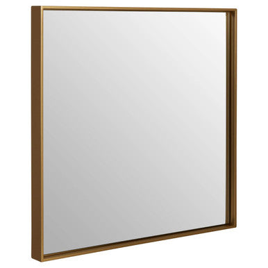 Large Square Gold Finish Wall Mirror | Ando