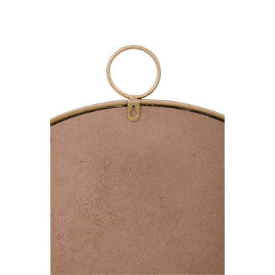 Round Wall Mirror with Gold Finish Frame | Karval