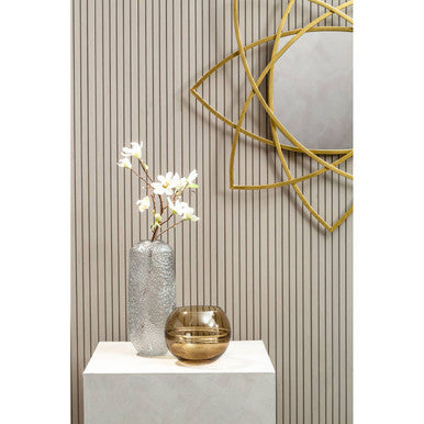 Gold Finish Geometric Wall Mirror | Farran