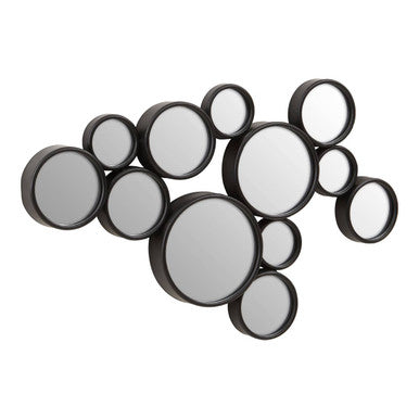 Black Multi Circles Wall Mirror | Persephone