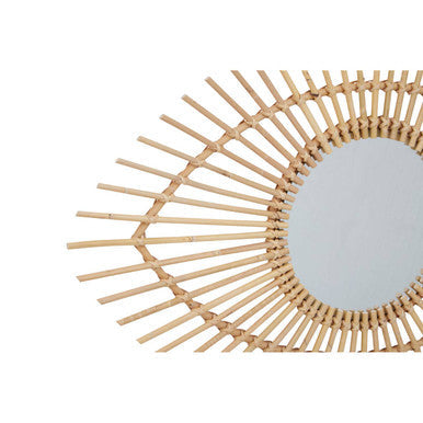 Natural Rattan Eye Shape Wall Mirror | Mataram