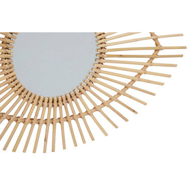 Natural Rattan Eye Shape Wall Mirror | Mataram