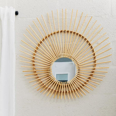 Natural Rattan Wall Mirror | Mataram