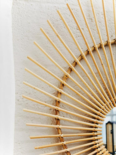 Natural Rattan Wall Mirror | Mataram