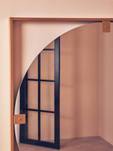 Gold Square Wall Mirror | Matera
