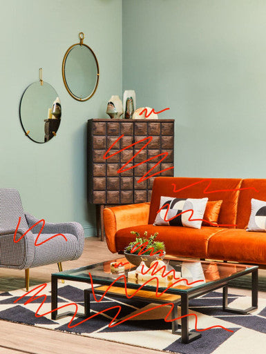 Gold Wall Mirror with Ring | Matera