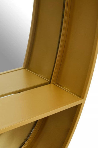 Gold Oval Wall Mirror | Avento