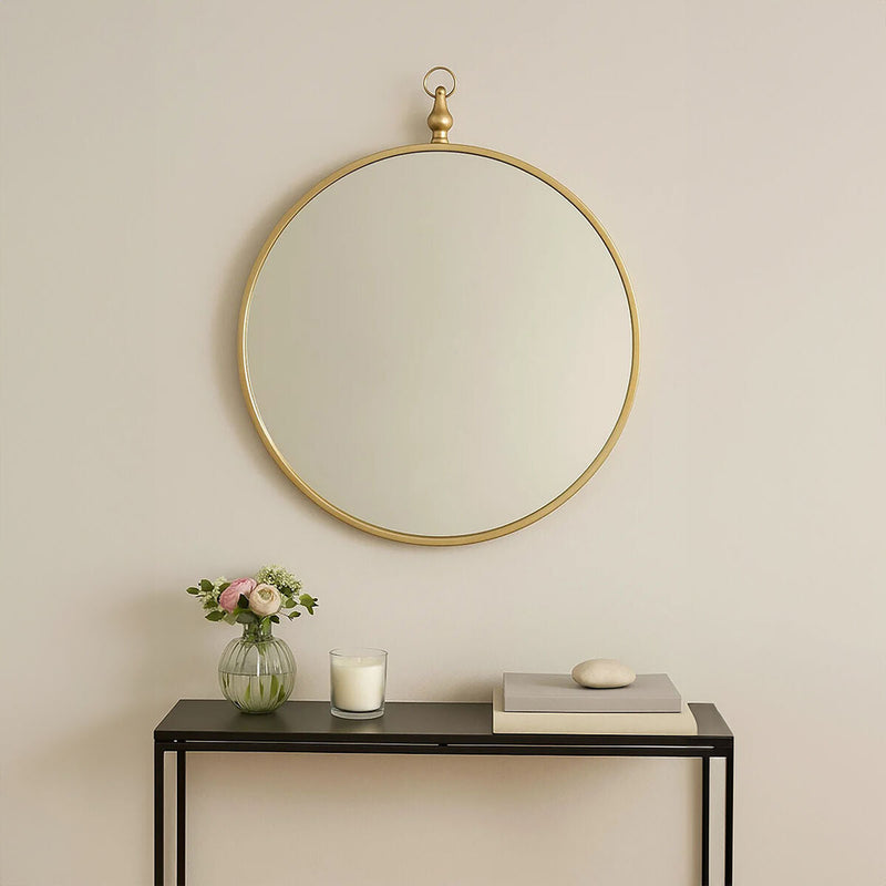 Gold Mirror with Circular Hook | Avento