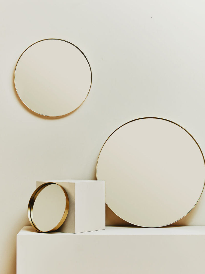 Small Gold Finish Wall Mirror | Cindy