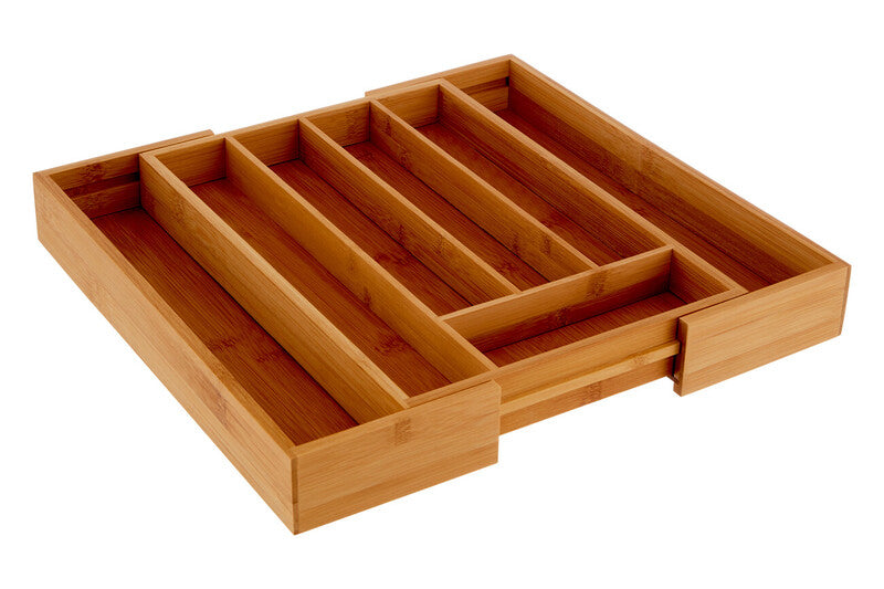 Bamboo Expandable Small Cutlery Tray | Aleki