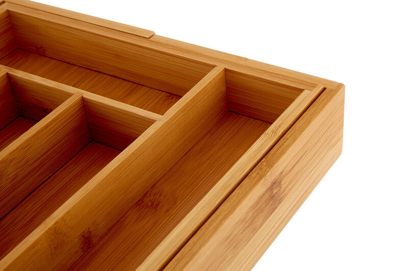 Bamboo Expandable Small Cutlery Tray | Aleki