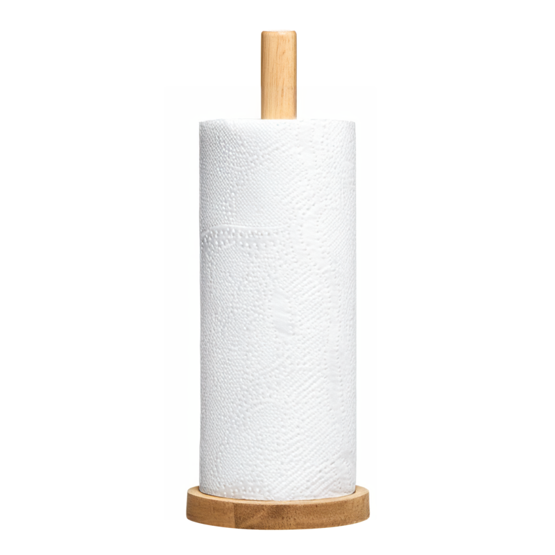 Rubberwood Kitchen Roll Holder | Soka