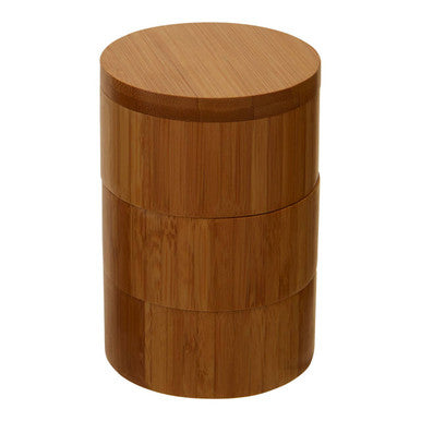 Bamboo Natural Cylindrical Storage Set | Bessan