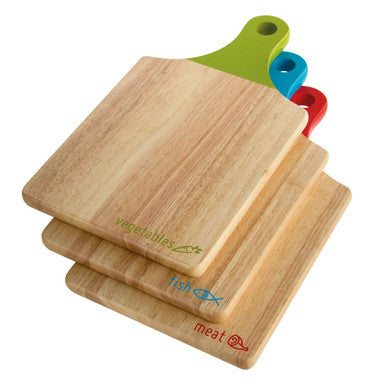 Set of Three Icon Wooden Paddle Chopping Boards | Dahra