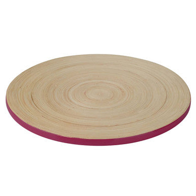 Raspberry Bamboo Placemat | Kyoto