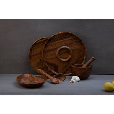 Acacia Two Section Bean Shaped Dish | Kora