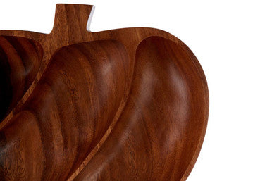 Acacia 3 Section Apple Shaped Serving Dish | Kora