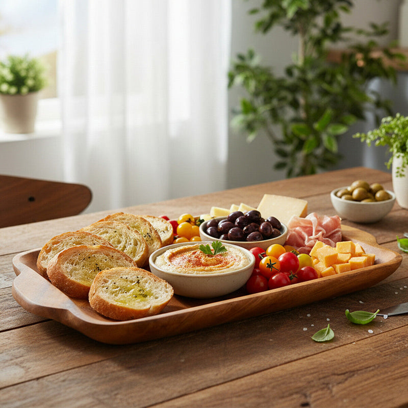 Serving Platter in Acacia Wood | Kora
