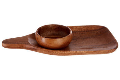 Acacia Paddle Board with Bowl Set | Kora