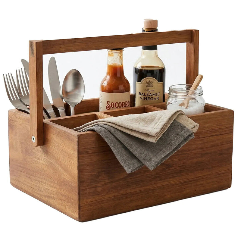 Acacia Cutlery Caddy | Socorro