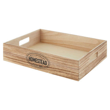 Natural Wood Homestead Storage Crate | Naresso