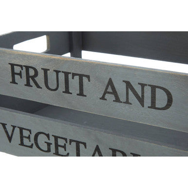Grey Wood Fruit and Vegetable Crate | Naresso