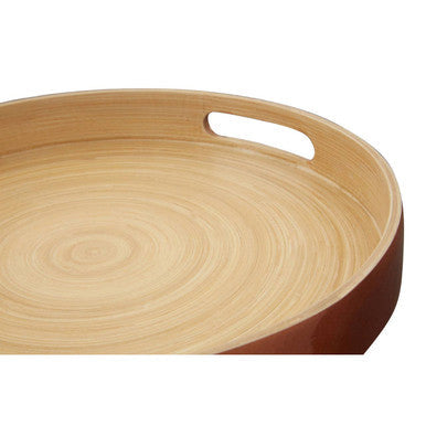 Small Round Rose Gold Serving Tray | Kyoto