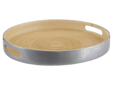 Small Silver Tray with Side Handles | Kyoto