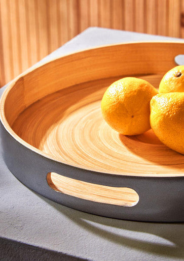 Small Silver Tray with Side Handles | Kyoto