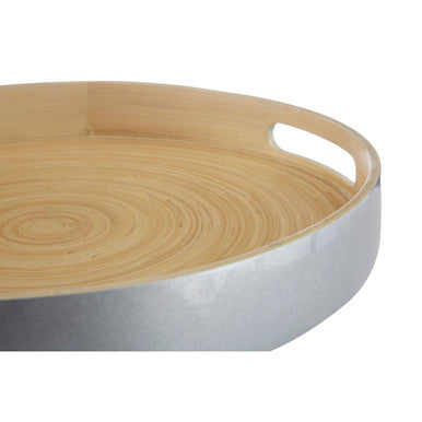 Large Silver Tray with Side Handles | Kyoto