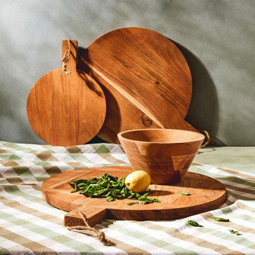 Medium Round Acacia Wood Chopping and Serving Board | Socorro