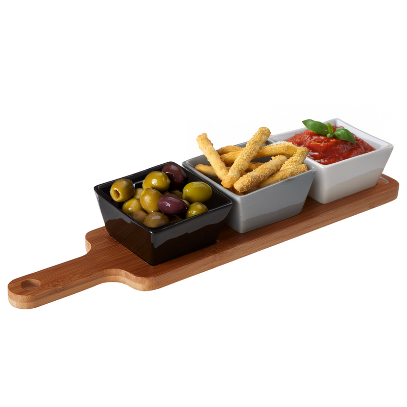 Serving Board with Square Dishes | Soiree