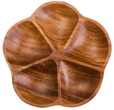 Acacia Five Section Flower Serving Dish | Kora