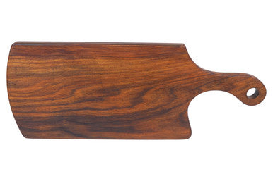 Natural Finish Tropical Rosewood Serving or Cutting Board in Organic Shape | Rosi
