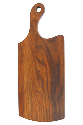 Natural Finish Tropical Rosewood Serving or Cutting Board in Organic Shape | Rosi