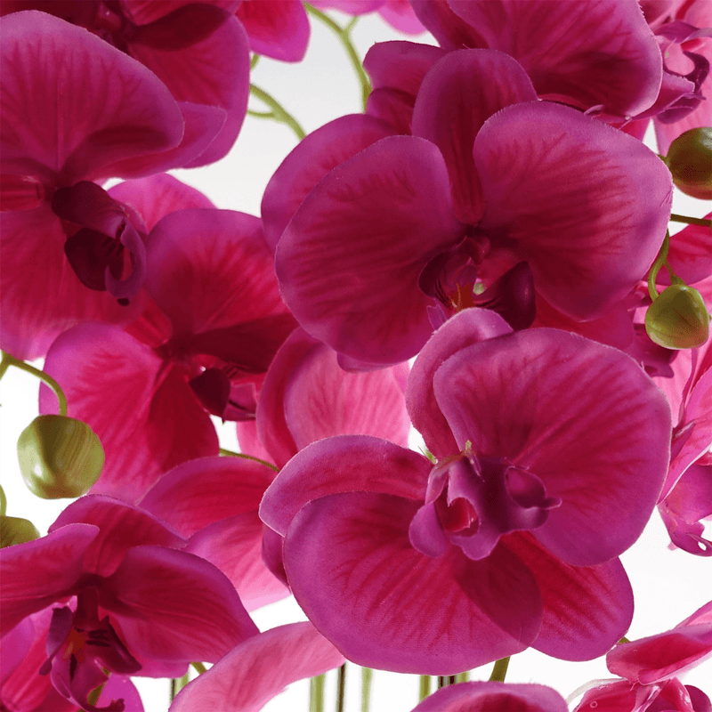 110cm Large Pink Orchid Plant - Artifcial - 41 REAL TOUCH flowers - InStock