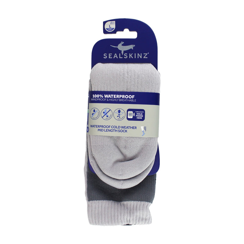 1 Pack Mens Ladies Insulated Waterproof Mid Socks for Cold Weather