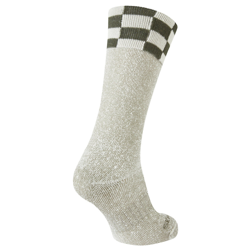 Single Layer Checker Welly Boot Socks for Men and Women