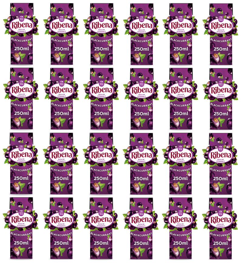 24 x Ribena Blackcurrant Carton 250Ml