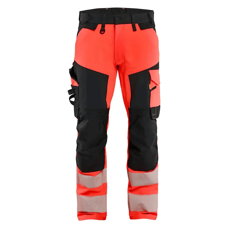Blaklader 1124 Hi-Vis 4-Way Kneepad Stretch Trousers