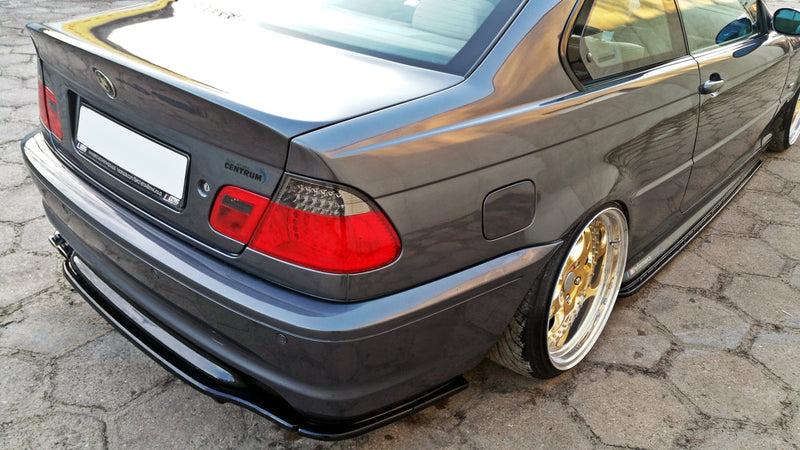 Maxton Design - Central Rear Splitter (Vertical Bars) BMW 3 E46 Coupe M-Pack