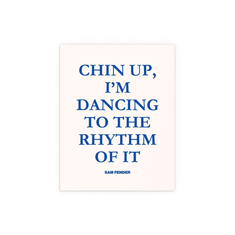 Sam Fender - Chin Up (Blue + Off-white)