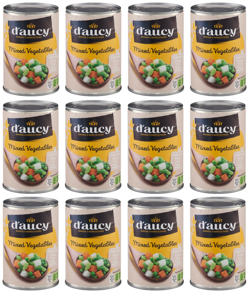 12 x D'Aucy Mixed Vegetables 400G